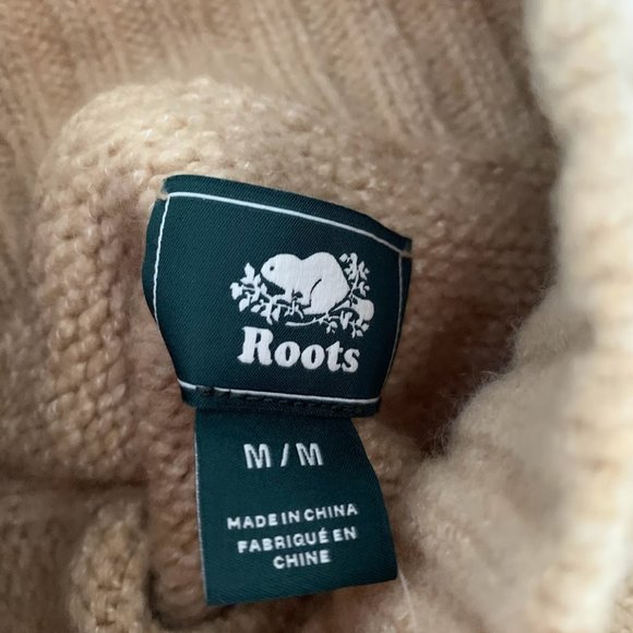 BNWT Roots Oversized Turtleneck Sweater in Camel: size medium - Picture 7 of 10